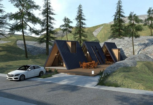 NHÀ LẮP GHÉP HOMESTAY GIÁ RẺ TẠI TAM ĐẢO VĨNH PHÚC